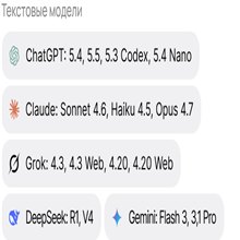 Chad AI: подборка доступных нейросетей